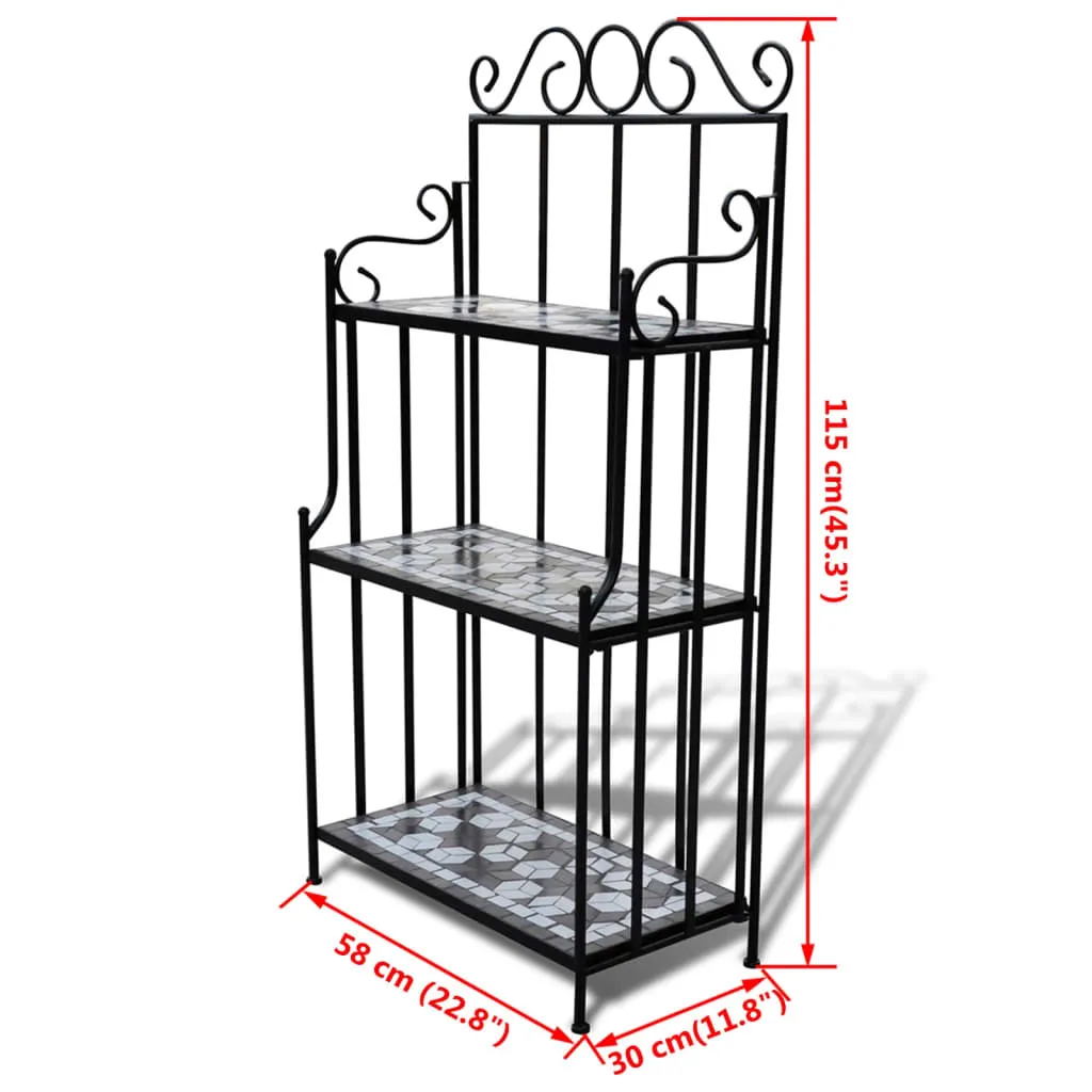 Support pour plantes Mosaïque - Idéal pour décorer balcon et véranda