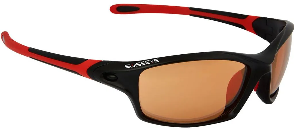 Lunettes de sport Swiss Eye Grip noires et rouges avec verre photochromique