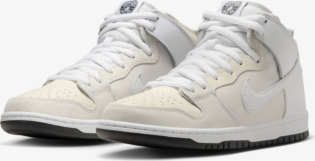 Nike SB Dunk High x Antihero Skateboards "White Black" Weiß , Größe: 44,5