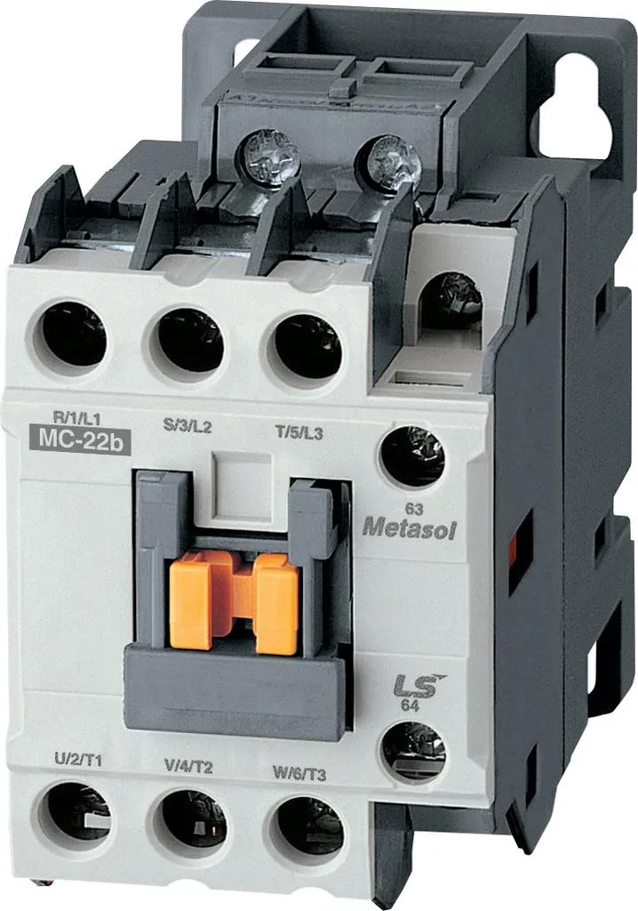 Contacteur tripolaire de 4 kW bobine 12V CC pour armoire électrique