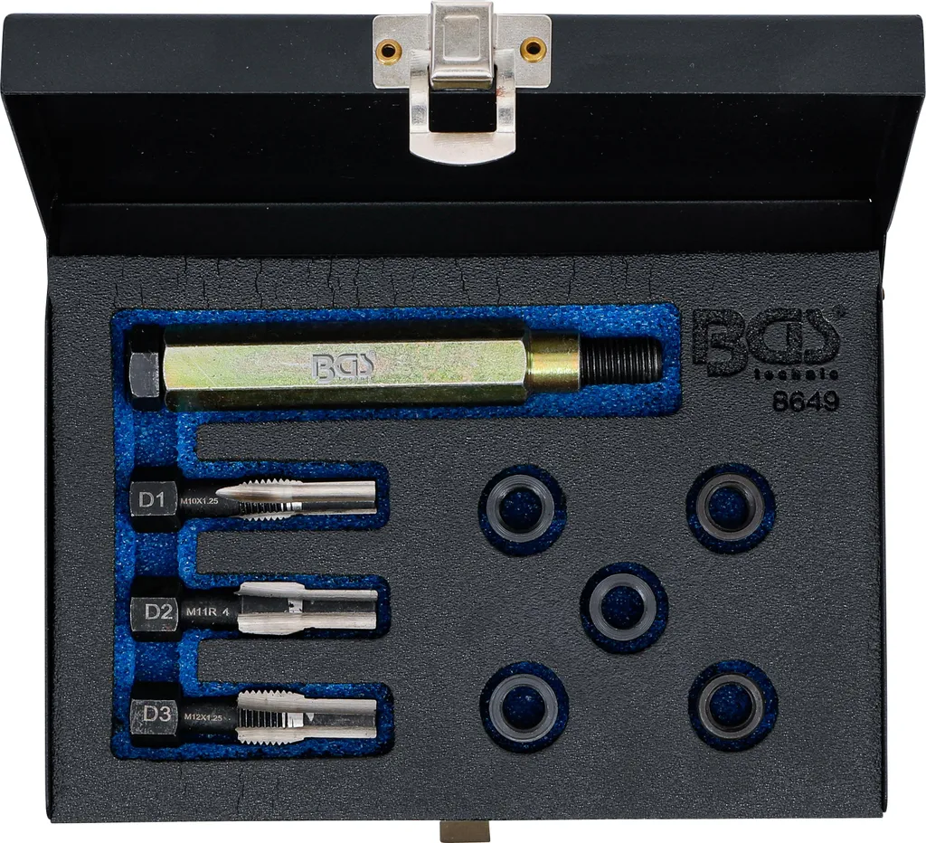 Coffret de réparation de filetage pour bougies préchauffage M10x1,25