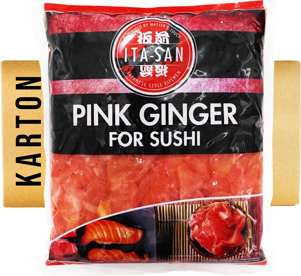 Ita-San Eingelegter Sushi Ingwer PINK 10x1,5kg /ATG1kg