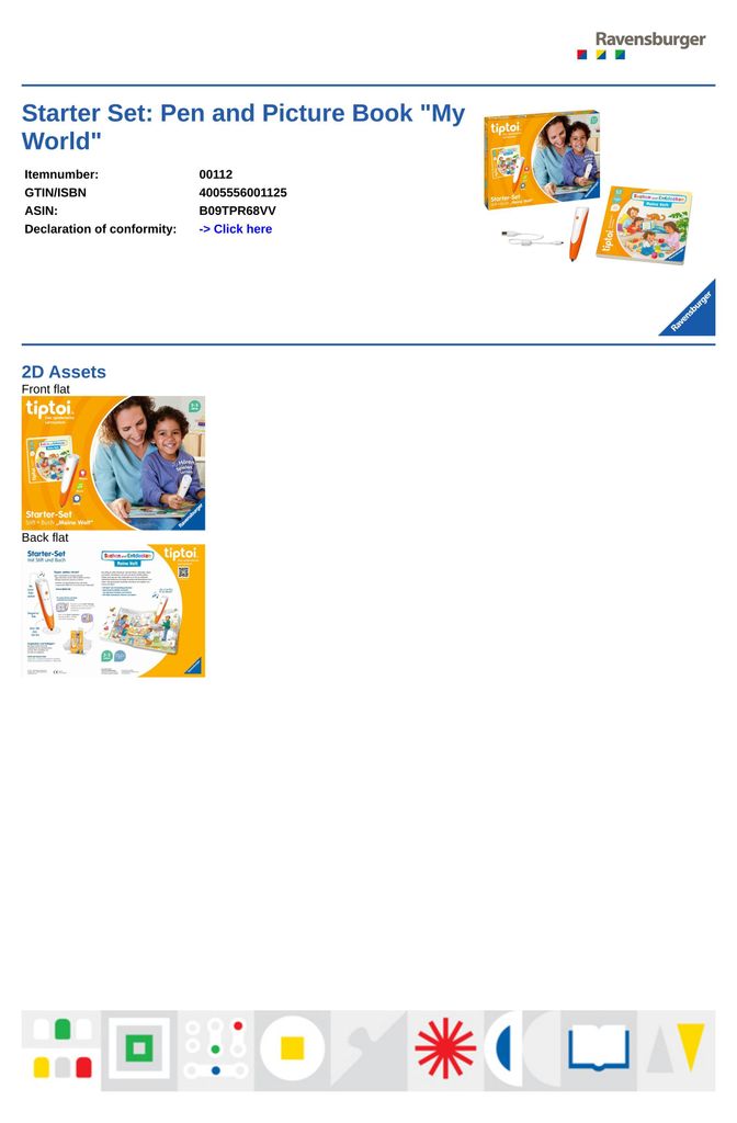 Starter-Set: Stift und Bilderbuch Meine Welt Ravensburger Produktbild 