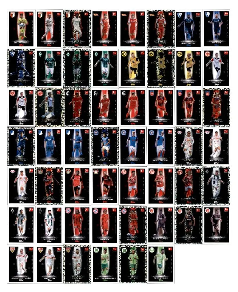Autocollants Topps Bundesliga 2024/2025 - Focus sur 54 Joueurs Stars