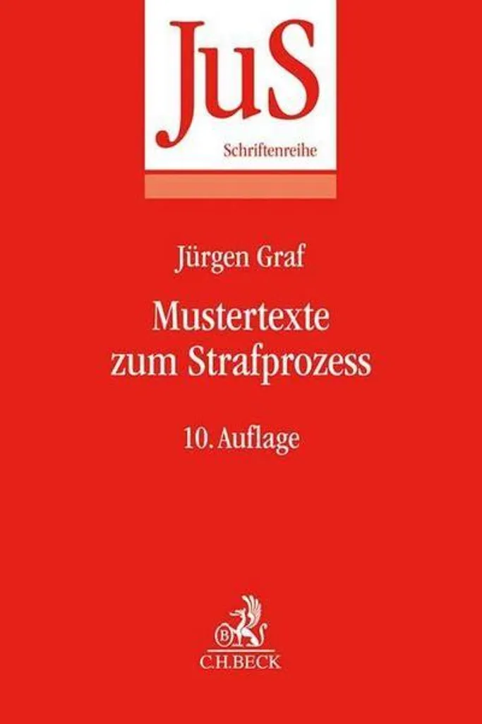 Modèles de procédure pénale Mustertexte zum Strafprozess en droit