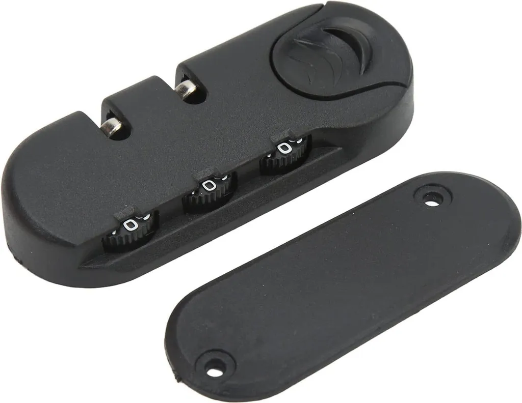 Cadenas à code 3 chiffres pour valise et caisse à outils Noir Robuste
