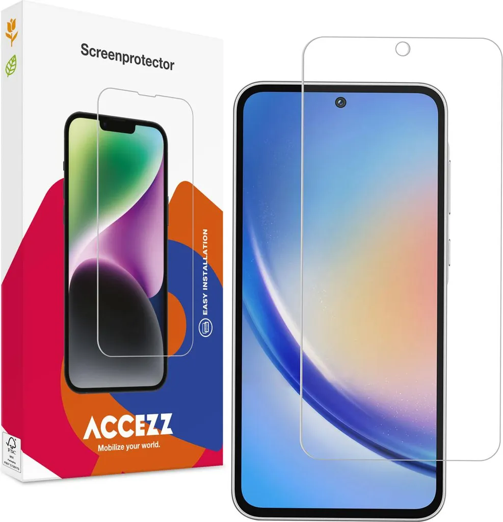 Accezz Screen Protector Samsung A55 - Vetro Trasparente Essenziale