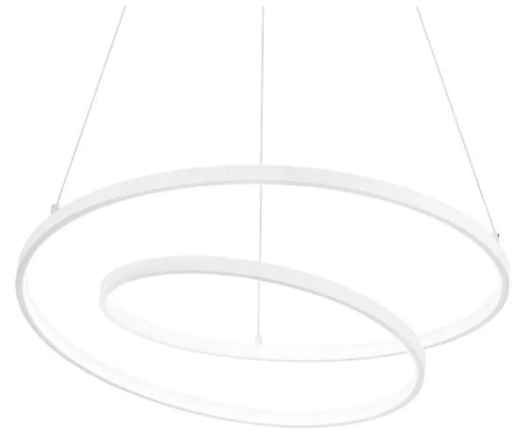 Lustre Anneau LED Moderne Oz Blanc 55W Diamètre 80cm avec Dali