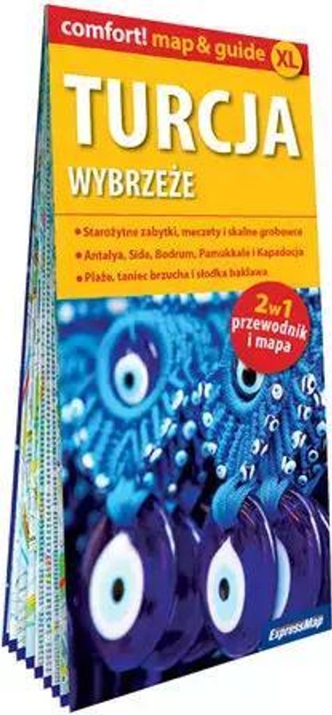 Turcja Wybrzeże laminowany map&guide 2w1 przewodnik i mapa