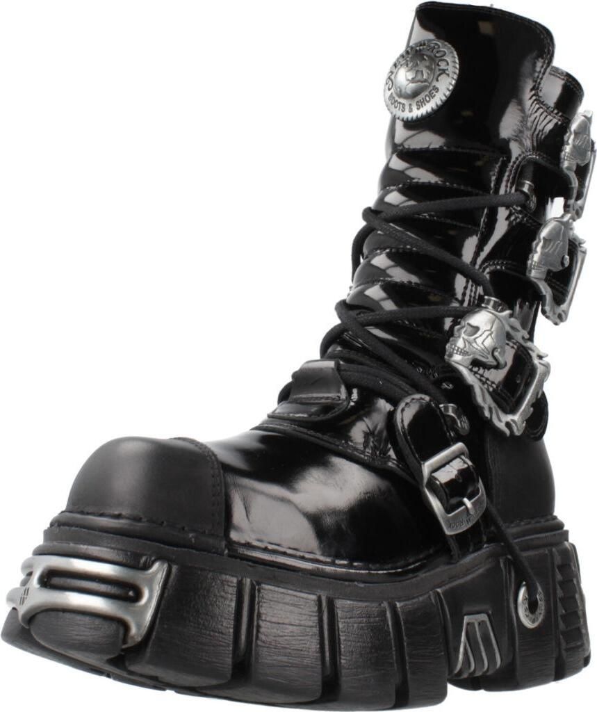 NEW ROCK M491 C1 Stiefel Schwarz