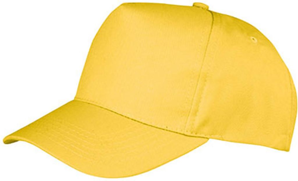 Result Headwear RC084X | Boston 5-Panel Cap / Kappe / Mütze / Hut - Farbe: Yellow - Größe: One Size