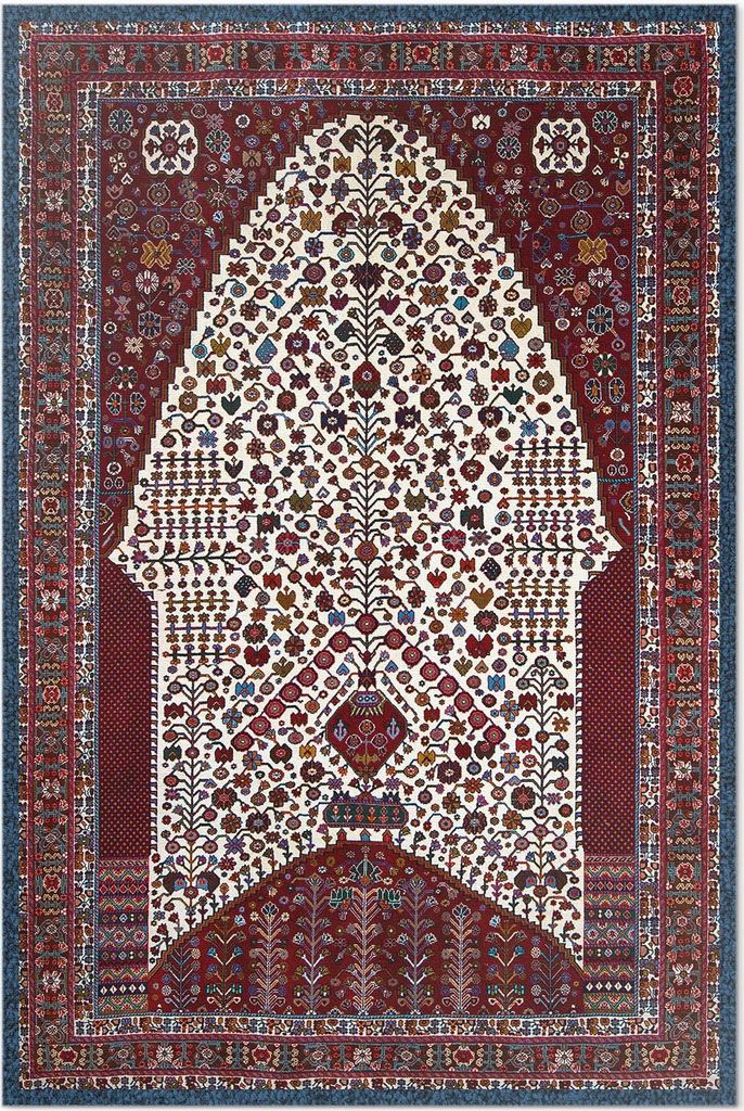 Ornamentales Musterdesign mit Details – Vinyl Fußmatte – 150x225 cm – Rutschfest, Pflegeleicht & Langlebig