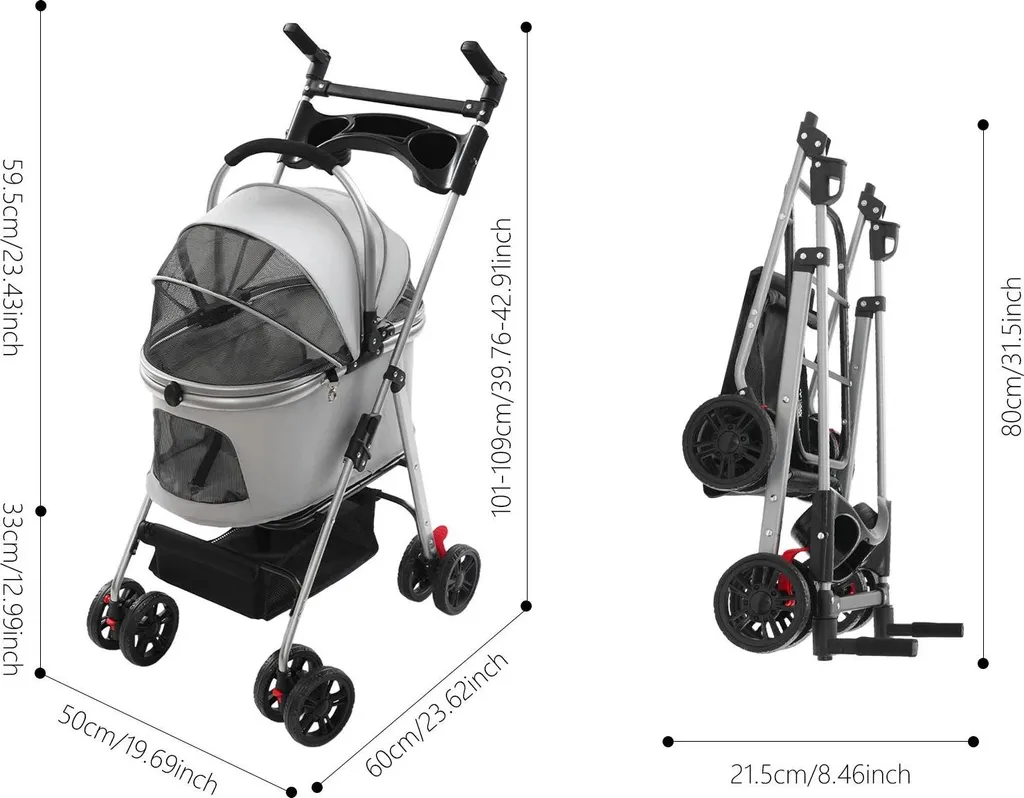 Support robuste pour animaux - Conception compacte en métal durable - 2