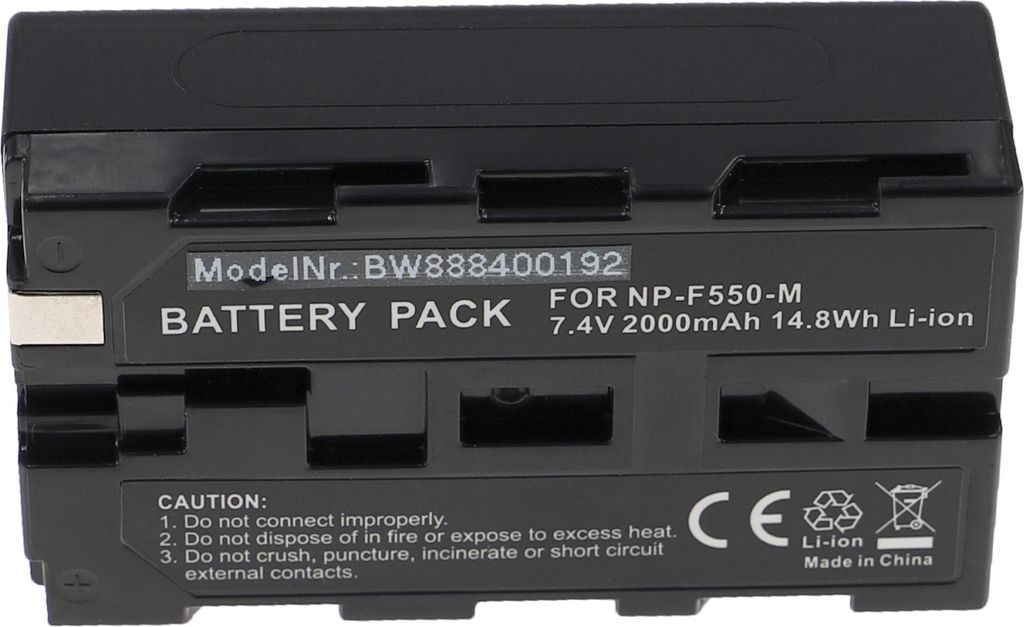 vhbw Akku kompatibel mit Sony CCD-SC8/E, CCD-TR11, CCD-SC9, CCD-TR18E, CCD-TR1, CCD-TR1100E, CCD-TR18, CCD-TR12 Kamera (2000 mAh, 7,4 V, Li-Ion)