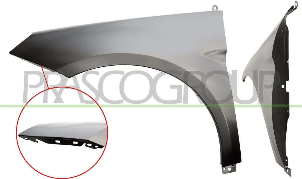 Aile avant gauche en acier PRASCO ME4223004 pour Classe B W245 OE