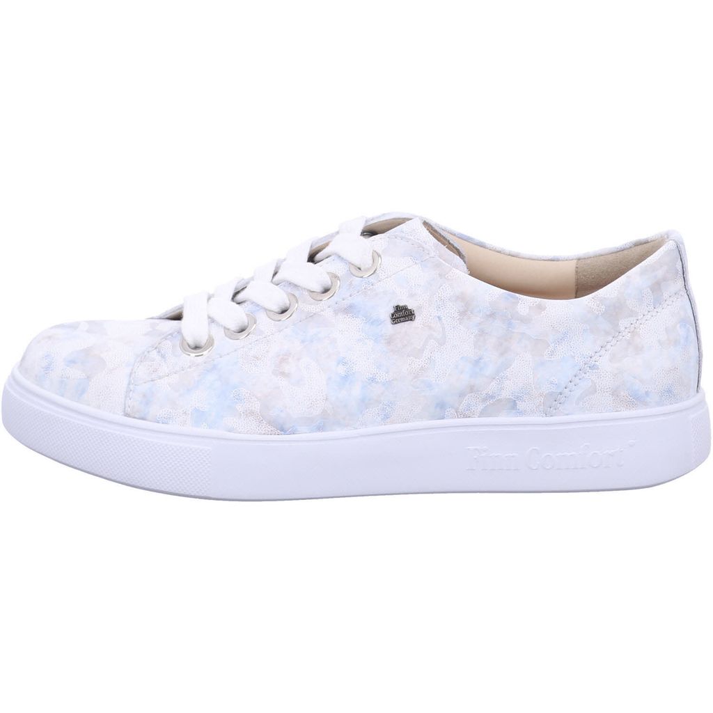 Finn Comfort Elpaso Sneaker, Mavi (bedrucktes Glattleder), Diva, Schnürschuh 2479-764485 40 1/2