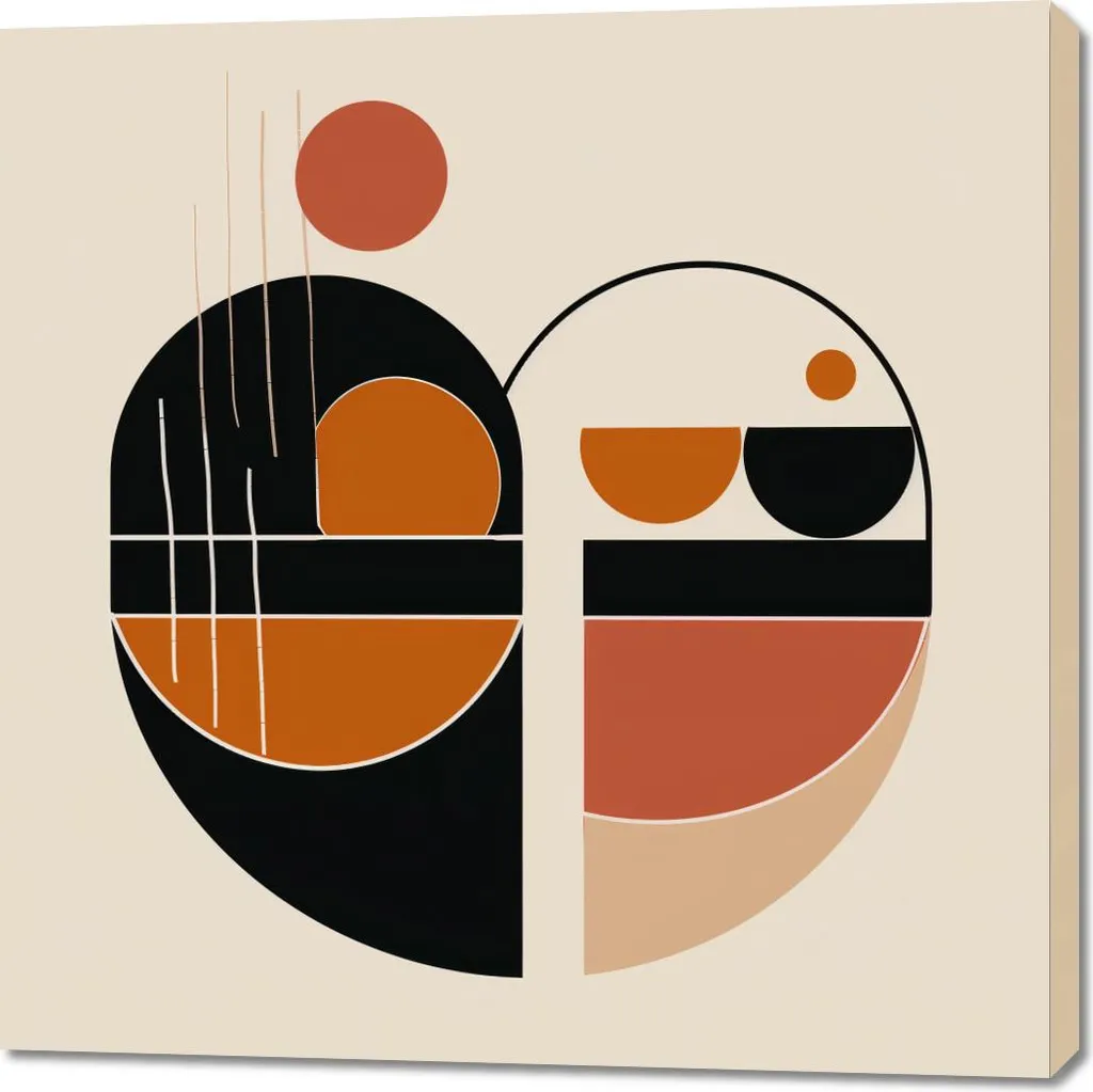 Image Proza des formes 100x100 cm Toile anti-reflet pour décor moderne