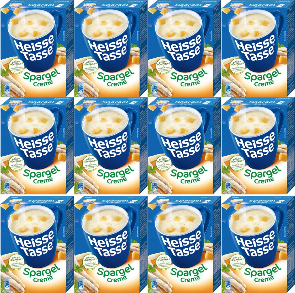 Erasco Heisse Tasse Spargel-Creme VPE 12er Pack (36 Beutel Produktbild 
