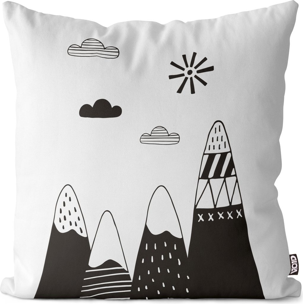 VOID Skandinavische Berge Cartoon Kissenbezug Kissenhülle Sofakissen Kissen Deko Outdoor-Kissen Dekokissen