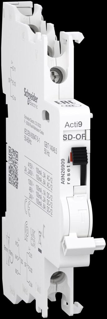 Hilfskontakt + Hilfs-/Meldekontakt Acti9 OF+OF/SD, 2 Wechsler (2 CO)