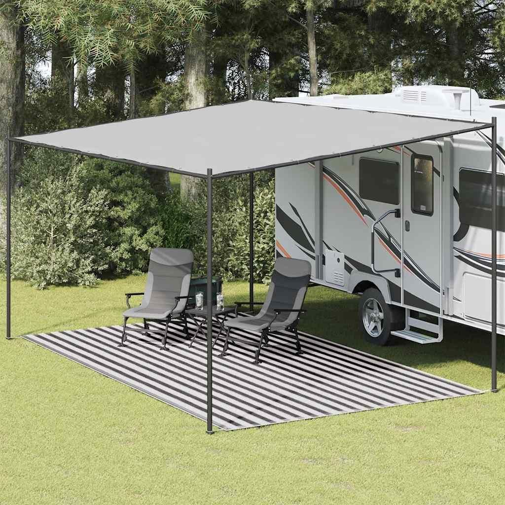 vidaXL Dywan namiotowy 300x500 cm antracyt i biały Zdjęcie produktu 