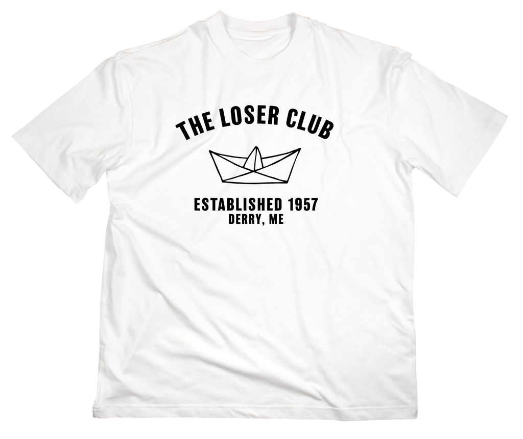 Styletex23 T-Shirt The Loser Club Papierboot Logo, weiss, M