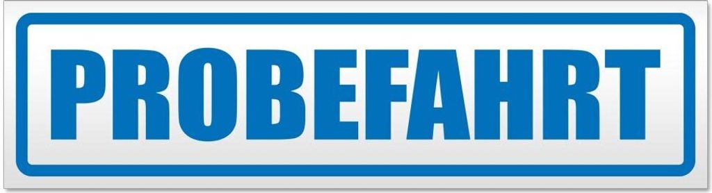 Kiwistar - Autoaufkleber - Blau - 45 x 12 cm - Probefahrt - Hinweis Aufkleber Sticker für Auto, Kfz, Fahrrad, PKW, LKW