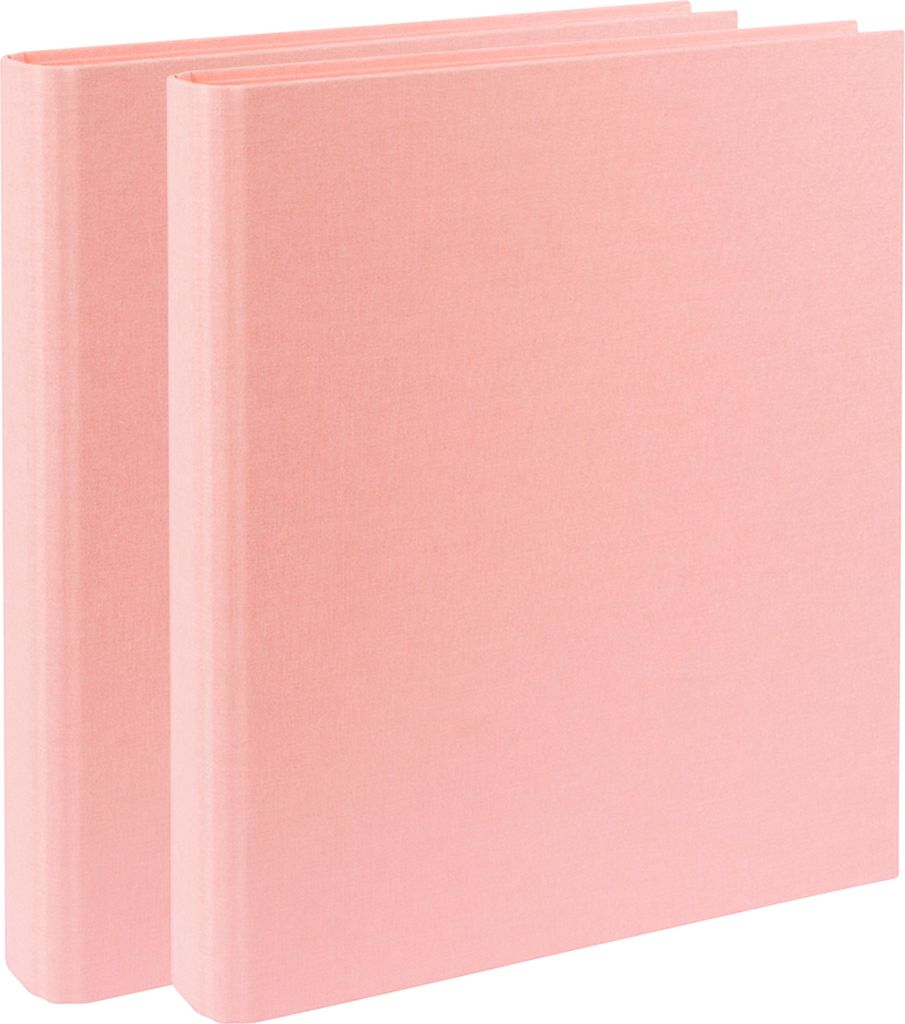 Ordner DINA4 schmal, Ringordner inkl. Klarsichtfolien (rosa) (2 Stk.)