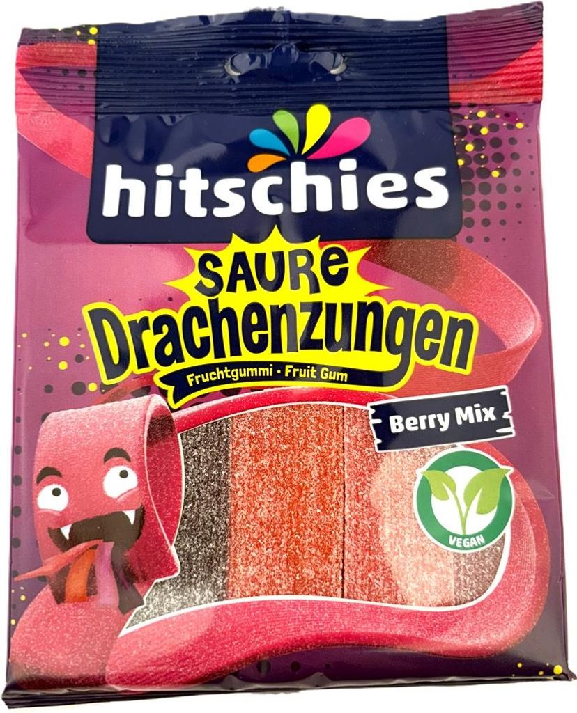 Hitschler Sour Dragon Tongues Berry Mix 4 smaki opakowanie Zdjęcie produktu 
