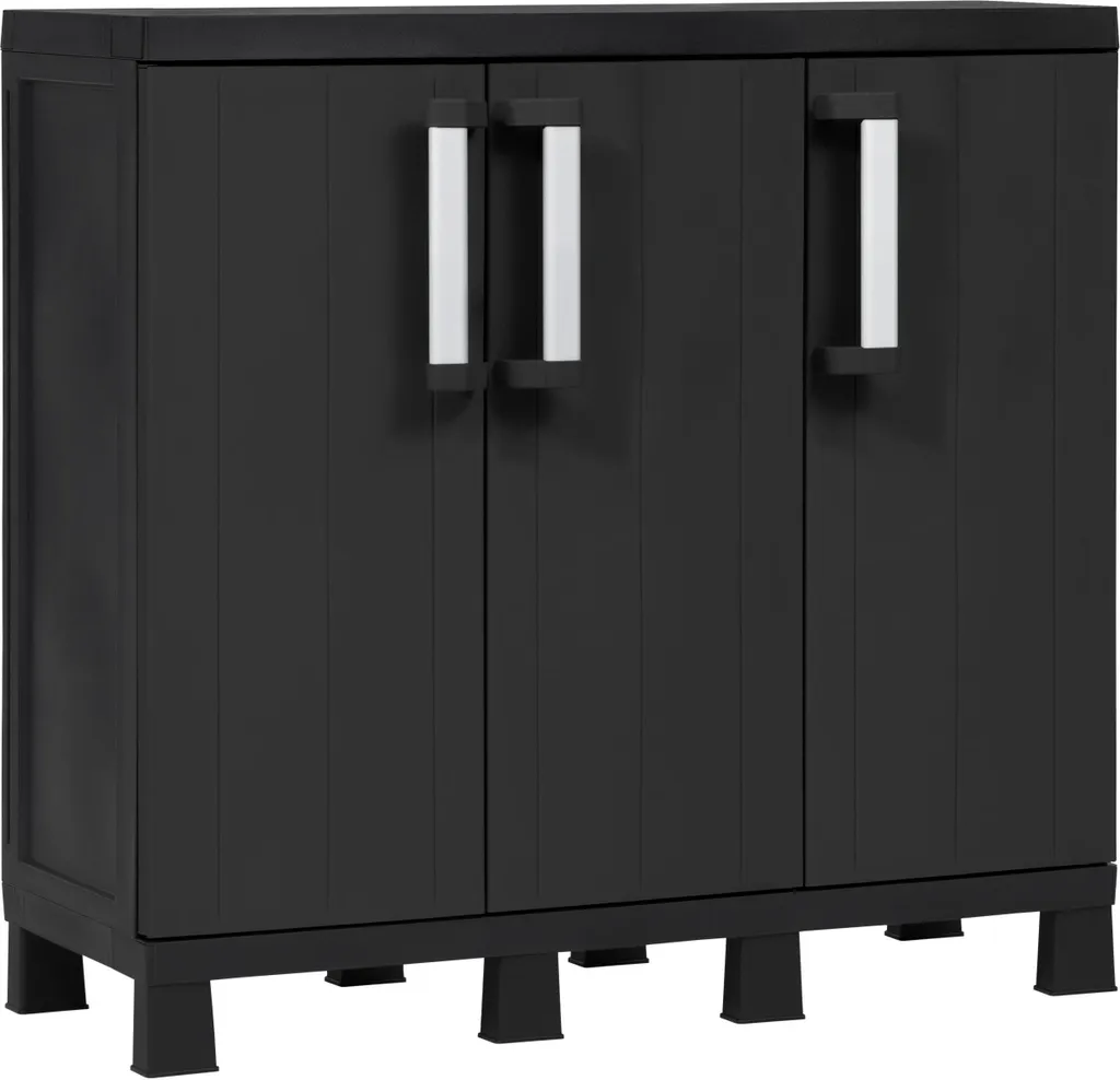Armadio Toomax Garage Midi Trio Low Nero | Ideale per Famiglie