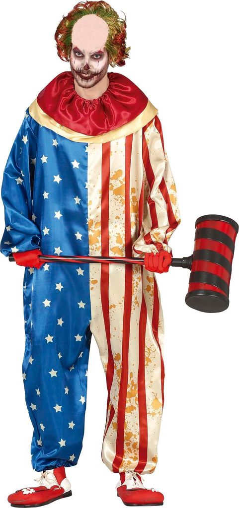 Clown Kostüm USA Clown Horror Halloween L