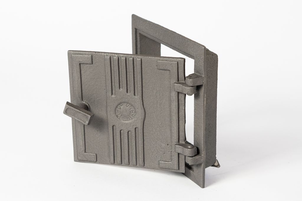 Grille De Four En Fonte 25x18 Cm - Pour Poêle à Cheminée, Barbecue, Feu De Camp - Poids 2,45 Kg