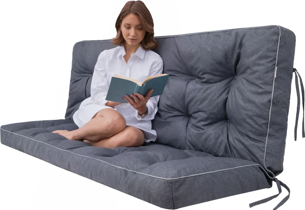 Cuscino per Dondolo POLA Blu Navy 120x106 cm | Ultra Comfort 10cm