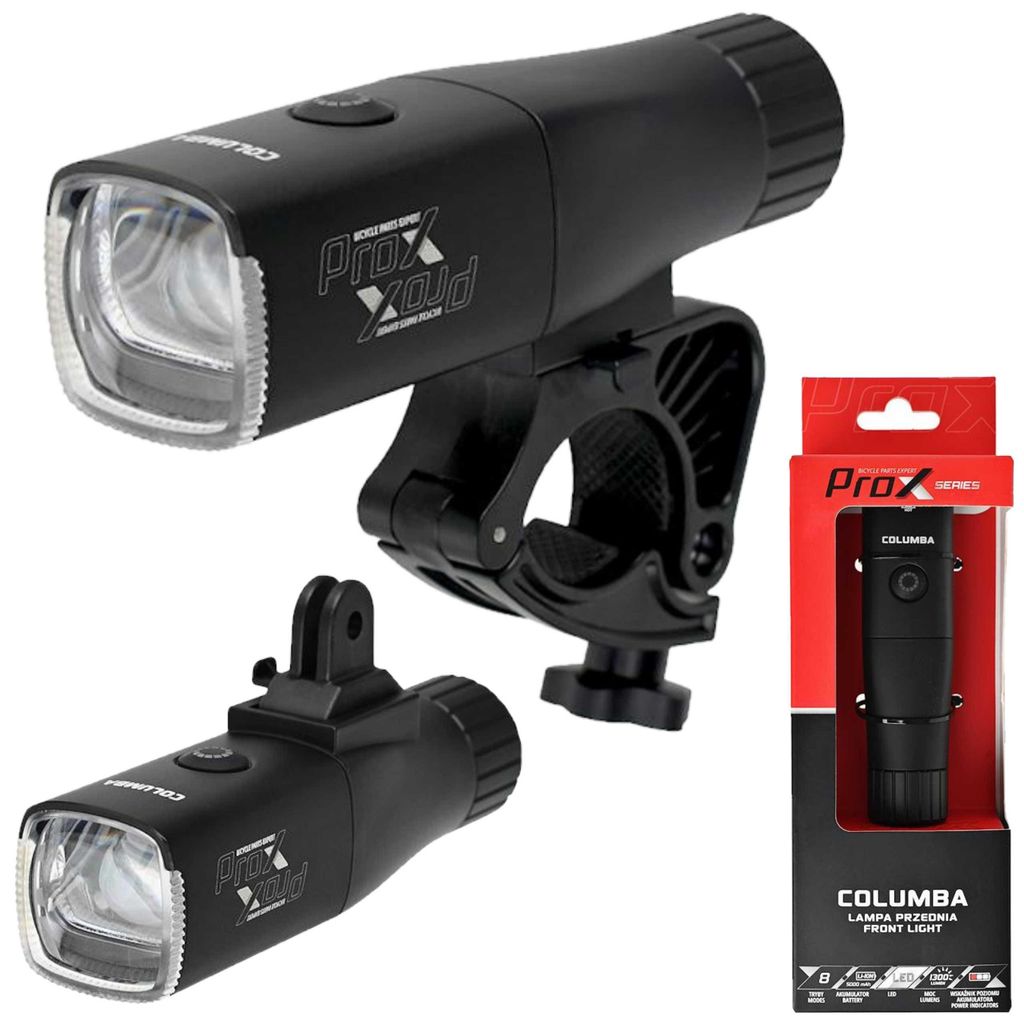 ProX Columba Fahrrad-Frontleuchte 1300 lm, 5000 mAh, Produktbild 