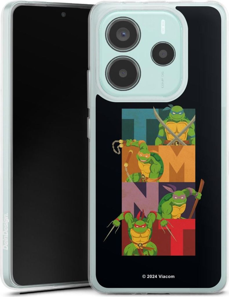 DeinDesign Handyhülle für Xiaomi Redmi Note 14 5G Silikon Hülle Case Smartphone Schutzhülle Fanartikel Offizielles Lizenzprodukt Teenage Mutant...