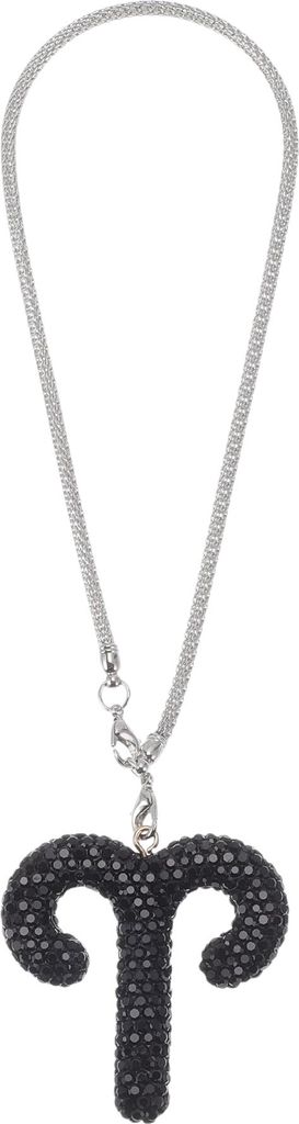 1 Stück Metall Faux Strass Widder Faux Diamant Auto Rückspiegel Anhänger Zubehör Auto Hängeschmuck Schwarz