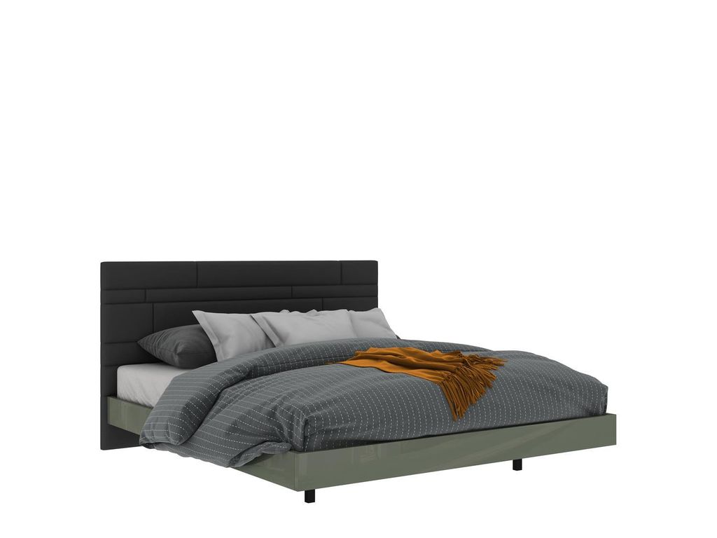 Rose Hill RH09 Polsterbett 180 cm MDF modern classic grün-grau