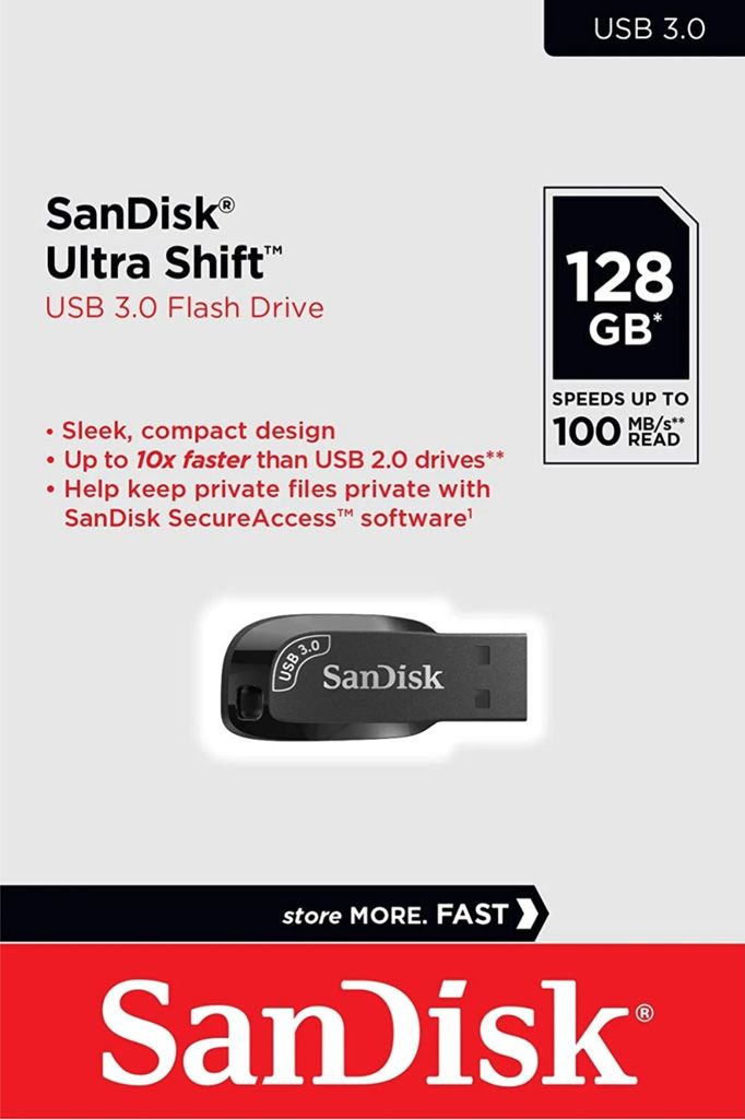 SanDiskUltra Shift 3.0 USB Flash Drive  128GB Produktbild 