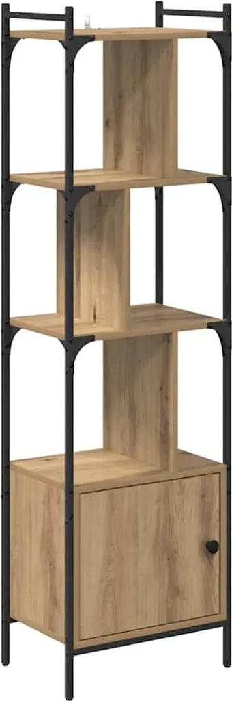 SYFAX™ Libreria Rovere Artigianale 154cm - Mobile Scaffale Salvaspazio