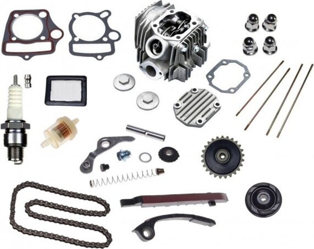 110ccm ZYLINDERKOPF STEUERKETTE ZÜNDKERZE für KINROAD XT110 Mini Quad 110 4T