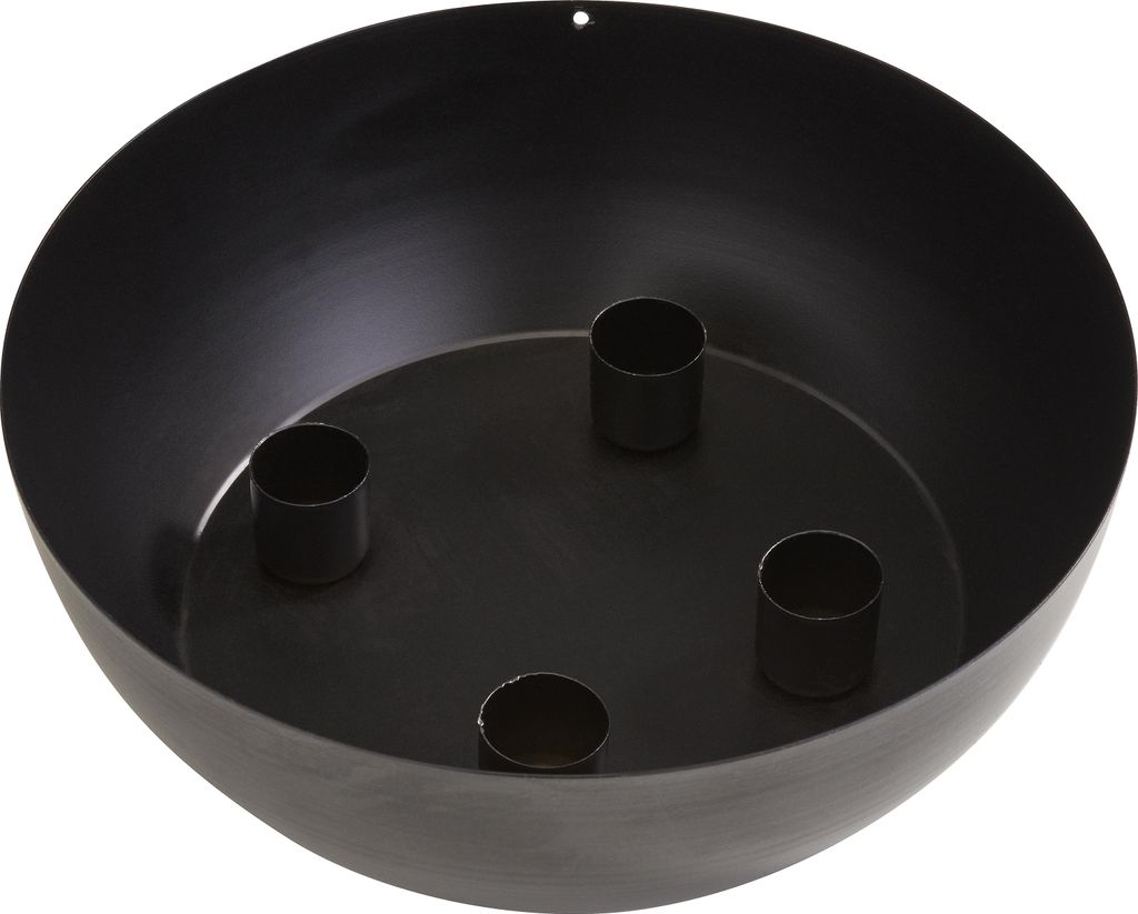 Metall Adventskerzenhalter Schale 4 Stabkerzen 20 cm Durchmesser 7 cm Höhe
