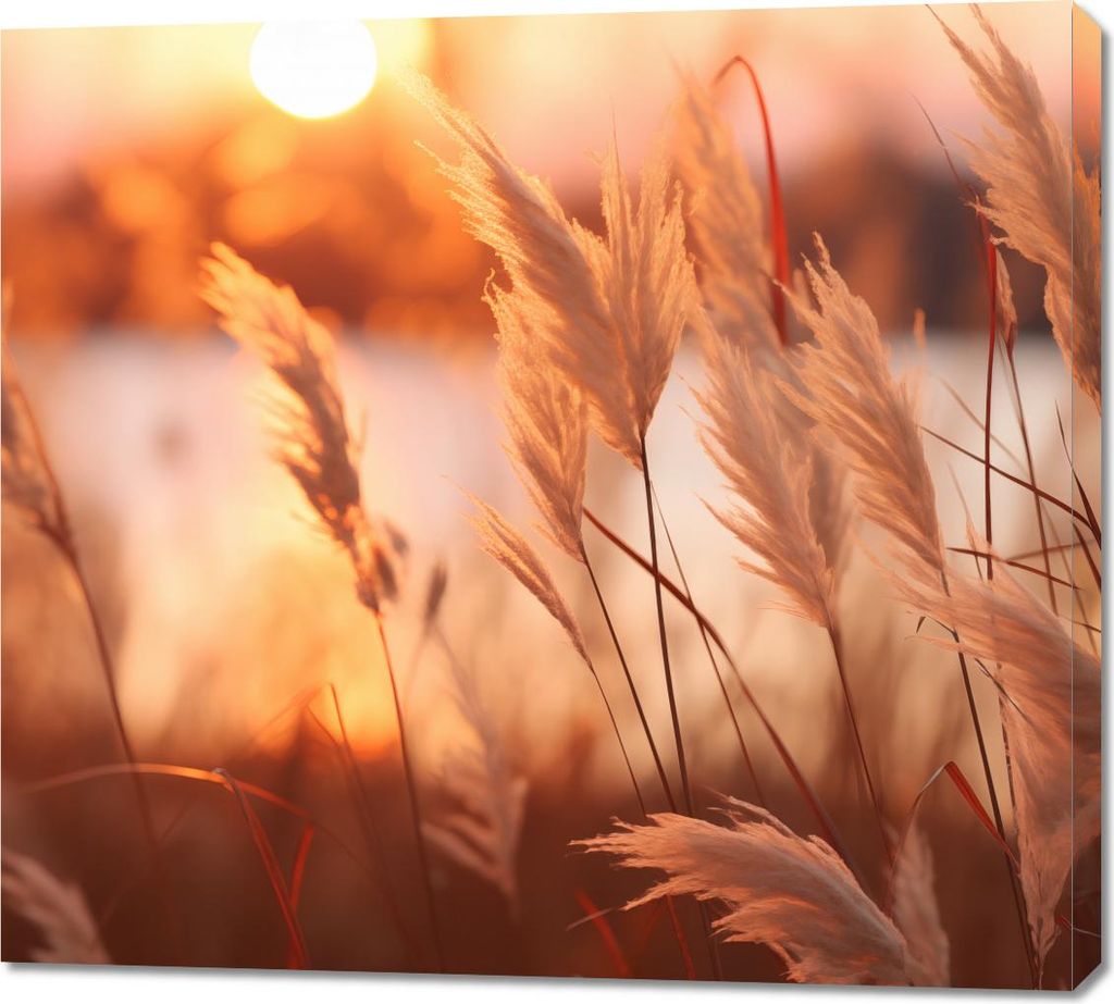 Bild 100x90cm Goldener Westen