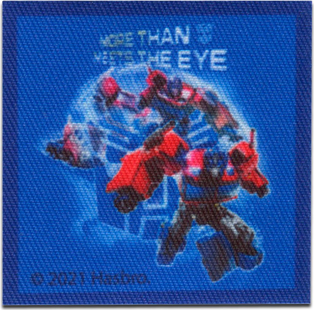 Hasbro Transformers More Than Meets The Eye - Aufnäher, Bügelbild, Aufbügler, Applikationen, Patches, Größe: 5,5 x 5,5 cm