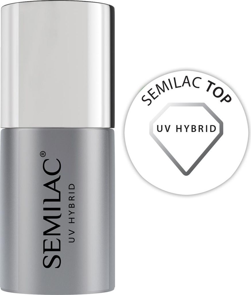 Semilac Top Coat lak na nechty 7ml UV LED Hybrid Innovative Obrázok produktu 
