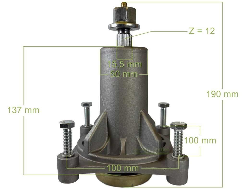 Vřeteno pro sekačku Husqvarna CTH 194, 19530, 204, 2138, Obrázek produktu 