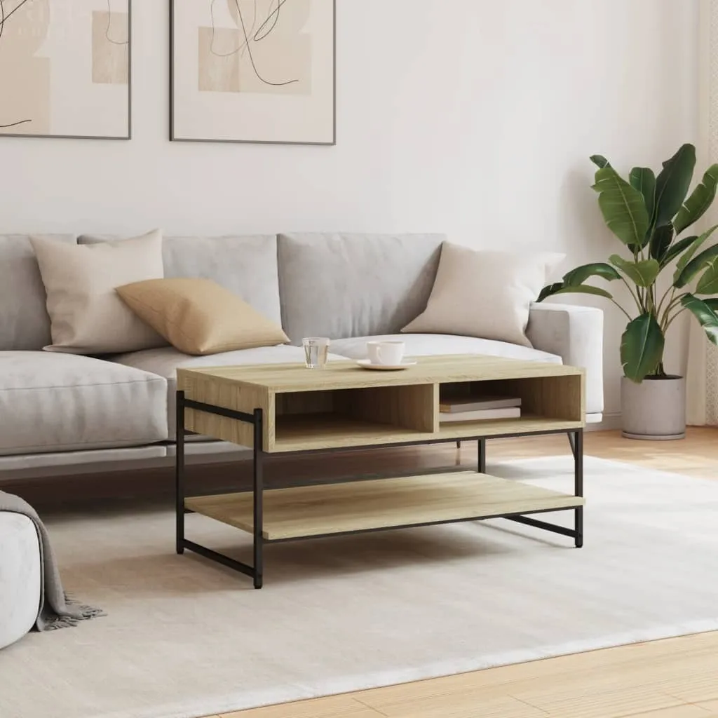Tavolino da Caffè SYFAX Rovere Sonoma 90x50x45 - Atmosfere di Casa - 3