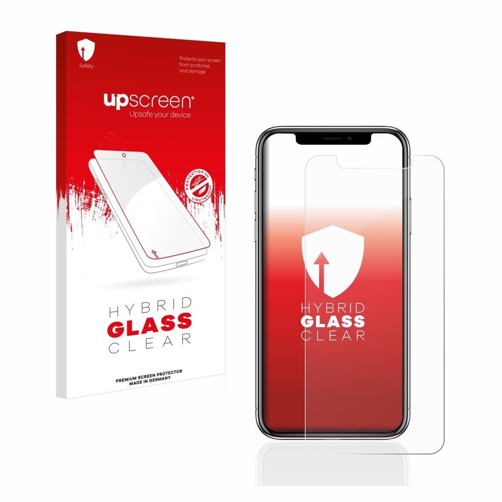 upscreen Schutzglas für Apple iPhone X / Xs / 11 Pro Schutzfolie Panzer Folie Glas Display Schutz klar