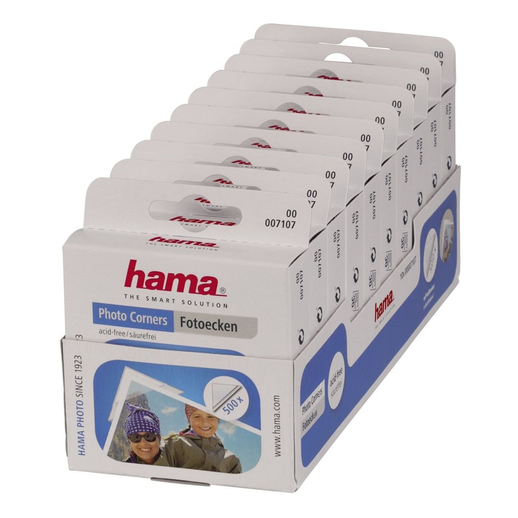 A display box of Hama Photo Corners.
