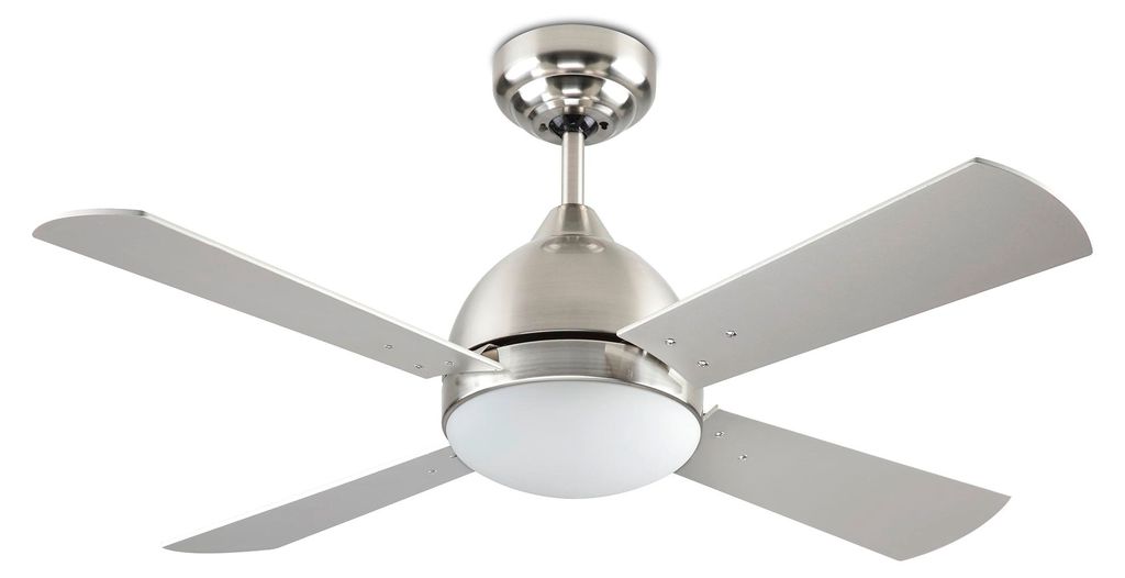 Ventilateur de plafond Borneo Nickel, pales réversibles, Image du produit 