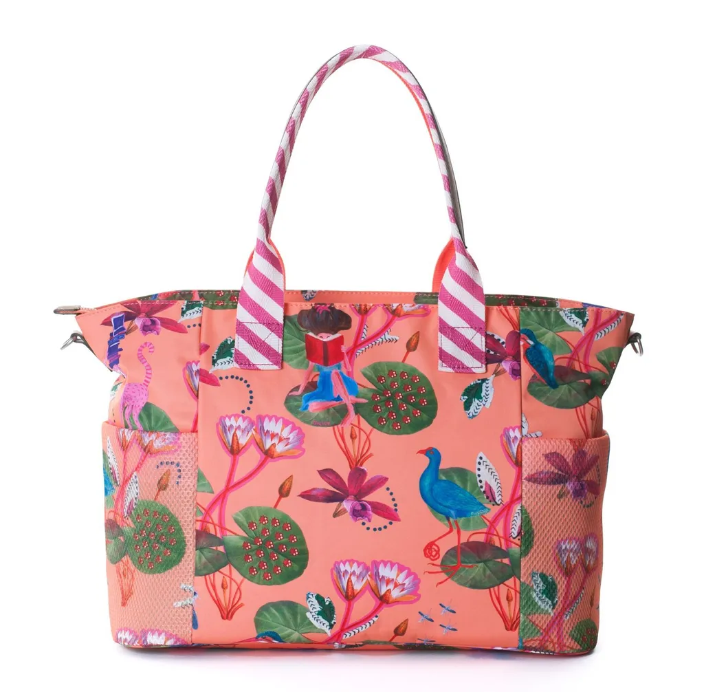 Oilily Lily's Pond Baby Bag Melon: Borsa Fasciatoio di Design Arancione